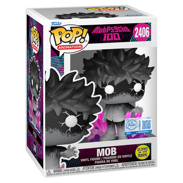 Funko POP #2406 Mob Psycho 100 Mob with Aura (Glow) Exclusive Figure